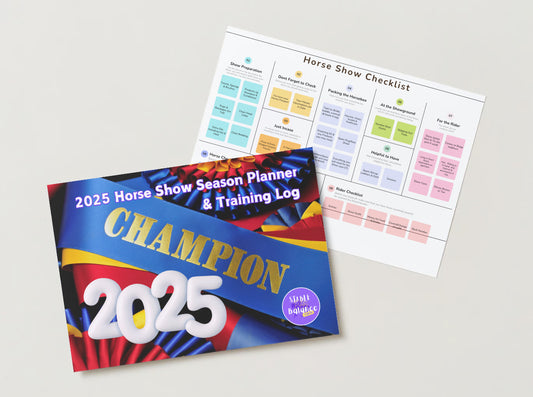 A4 2025 Horse Show Season Planner